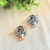 Broche de Cabeça de Leopardo com Pedras