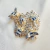 Broche de Colmeia com Abelhas Dourado