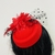 Casquete com Flor e Véu Pequeno Penteado | Pistache Acessórios