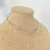 Colar Choker de Aro com Detalhe em Metal