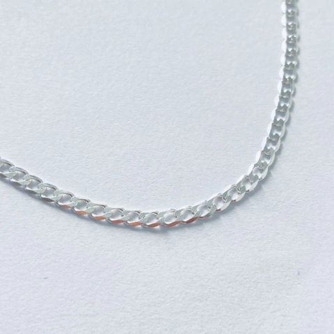 Corrente Elos Simples 70 cm Prata 925 | Pistache Acessórios