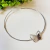 Colar Choker de Aro com Borboleta Prateada | Pistache Acessórios