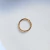Piercing de Argola Torcida em Aço PVD Dourado