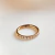 Piercing Segmento de Argola Dourada PVD com Pedras Zirconia