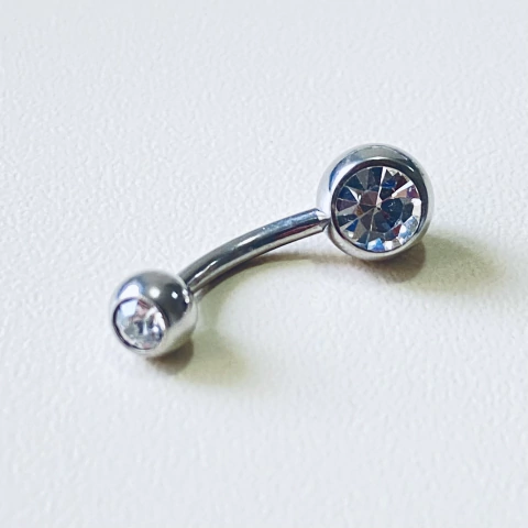 Piercing Umbigo com pedra Cristal Swarovski | Pistache Acessórios