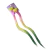 Presilha Infantil de Mecha de Cabelo Neon com Coração
