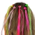 Presilha Infantil de Mechas de Cabelo Neon com 6 Unidades