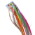Presilha Infantil de Mechas de Cabelo Neon com 6 Unidades
