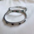 Pulseira Bracelete com Pedras em Aço Inox