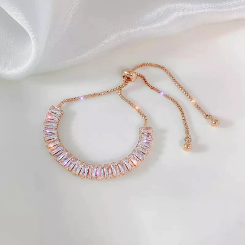 Pulseira Riviera com Pedras Fecho Bolinha | Pistache Acessórios