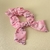 Scrunchie Estampado com Laço Rosa | Pistache Acessórios