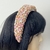 Tiara Alta Bordada Rosa para Penteados | Pistache Acessórios