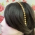 Tiara de Bolinhas Douradas | Pistache Acessórios