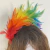 Tiara Fantasia de Plumas Coloridas | Pistache Acessórios