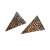 Brinco Triangulo Grande com Desenho Egípcio 