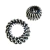 Presilha Cobre Coque Espiral com Pedras para Cabelo