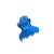 Presilha Piranha Pequena de Nylon com Estampa Quadriculada