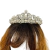 Coroa Tiara com Perolas e Pedras para Penteado