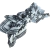 Piranha Presilha com Laço de Lenço Estampado Branco
