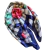 Lenço Acetinado Quadrado 84 cm Xadrez com Flores