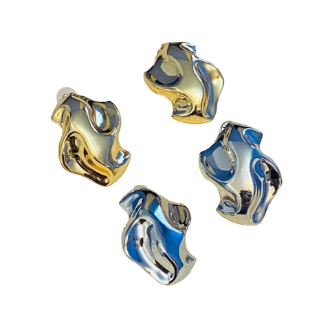 Brinco Ondulado Orgânico em Metal