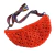 Bolsa Pochete de Crochê Laranja com Alça Colorida 