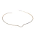 Colar Choker de Aro com Detalhe em V Metal