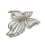 Piranha de Borboleta Grande em Metal