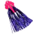 Brinco de Fita Brilhante Roxo Comprido para Carnaval