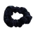 Scrunchie laçarote para cabelo aveludado na cor preta