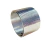 Pulseira Bracelete Redonda Larga Riscada Prateada