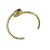 Bracelete com Espiral Médio com Ajuste Dourado - Presilhas, Jóias e Acessórios de Moda Feminina | Pistache Acessórios
