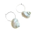 Brinco de Argola com Concha Caracol Pendurada