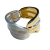 Pulseira Bracelete Orgânico Bicolor Dourada e Prata