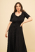 VESTIDO ROBERTINA LARGO " Morley negro" PRE VENTA - tienda online