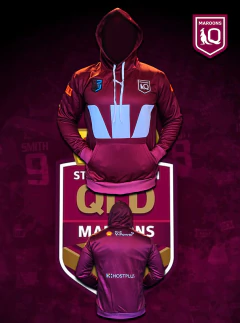 Canguro buzo Maroons Australia ARL Hoodie - FREEMASONS BOUTIQUE