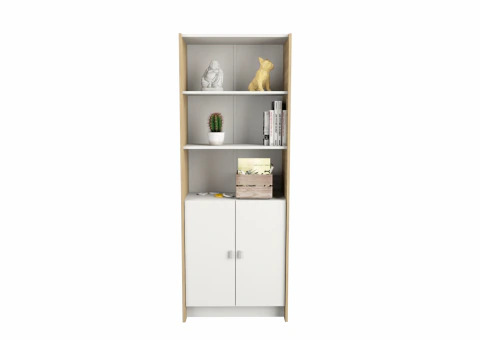 ESTANTERIA TABLES 3036 CON PUERTAS BAJAS 70ANCHO 180ALTO 34PROF OLMO F/NEGRO