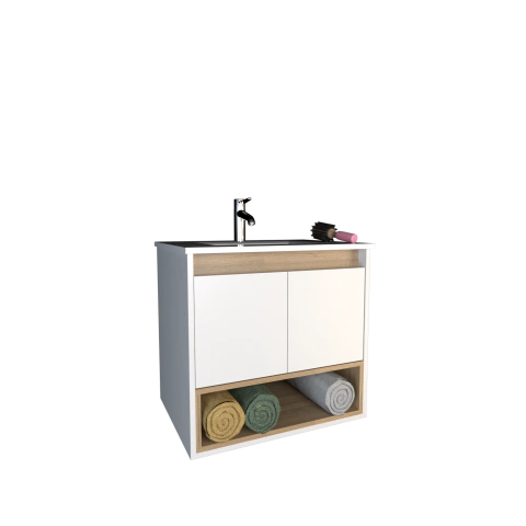 Vanitory 60 Cm con Bacha 3 Tables 3282