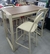 4 BANQUETAS+BARRA 1.10X0.65MTS.METAL FRANCH - comprar online