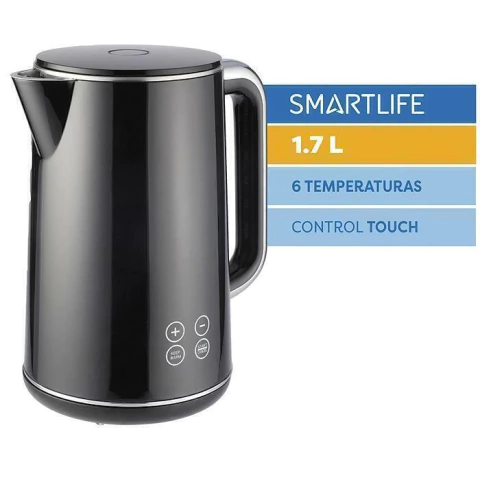 PAVA ELECTRICA SMARTLIFE SL-EKDD1720 DIGITAL NEGRA 1.7L - comprar online