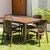 COMBO VOSS 2000 MESA FIDJI MOKA Y 4 SILLAS INDIA MOKA PTA MET