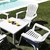 COMBO VOSS 2000 4 SILLONES VARADERO Y MESA BARI BLANCO - comprar online