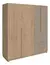 PLACARD DELOS DNAO2RKGA 4PTAS DE ABRIR 200X200X58 ROBLE KENDAL/GRIS ARCILLA - comprar online