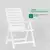 SILLON GARDENLIFE F760000 IPANEMA 5 POSIC. C/APOYABRAZO PLEGABLE BLANCO