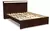 CAMA MADERA 2 PLAZAS 190X140 CON REPISA RICCHEZZE ECOPACK TABACO/MAPLE - comprar online
