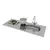 MESADA CENTRO ESTANT 37.117R 120X52 A.INOX.REVERSIBLE - Confort Dacar 