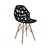 SILLA GARDENLIFE DE COMEDOR F907301 AKRON P/MADERA NEGRO
