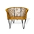SILLON MILSILLAS GERVASONI GER201 ENTRELAZADO YUTE MARRON - comprar online