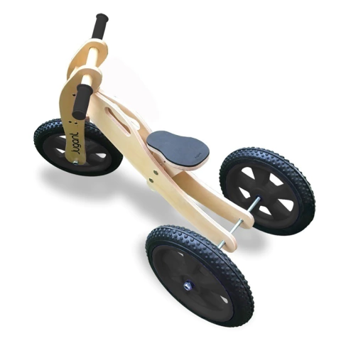 TRICICLETA JUGANT DE MADERA P/NIÑOS