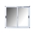 VENTANA NEXO V4065 DVH ALUMINIO BLANCO CORREZIDA MODERNA CLIMA 1.50X1.10MTS.